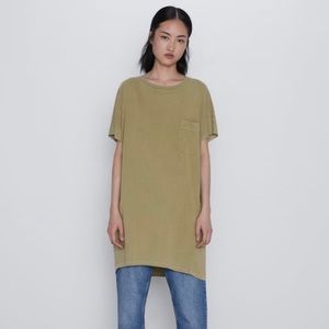 Zara - Oversized Pocket T-Shirt